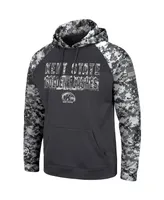 Men's Colosseum Charcoal Kent State Golden Flashes Oht Military-Inspired Appreciation Digital Camo Pullover Hoodie