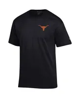 Men's Champion Black Texas Longhorns Stack 2-Hit T-shirt