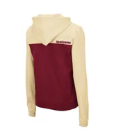 Women's Colosseum Gold, Garnet Florida State Seminoles Aidan Half-Zip Hoodie