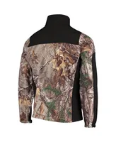 Men's Dunbrooke Realtree Camo and Black New Orleans Saints Circle Hunter Softshell Full-Zip Jacket