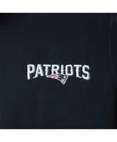 Men's Navy New England Patriots Houston Fleece Full-Zip Vest