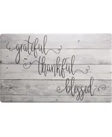 Global Rug Designs Cheerful Ways Grateful Thankful Modern Farmhouse 1'6" x 2'6" Area Rug