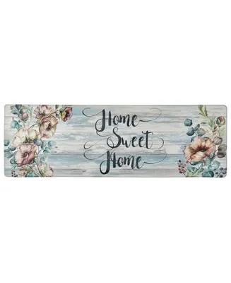 Global Rug Designs Cheerful Ways home Sweet Home Floral 1'6" x 4'7" Runner Area Rug