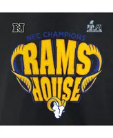 Men's Fanatics Black Los Angeles Rams 2021 Nfc Champions Big and Tall Hometown T-shirt