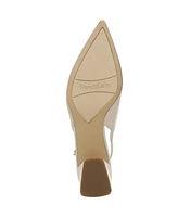 Franco Sarto Women's Racer Pointed Toe Block Heel Slingback Pumps