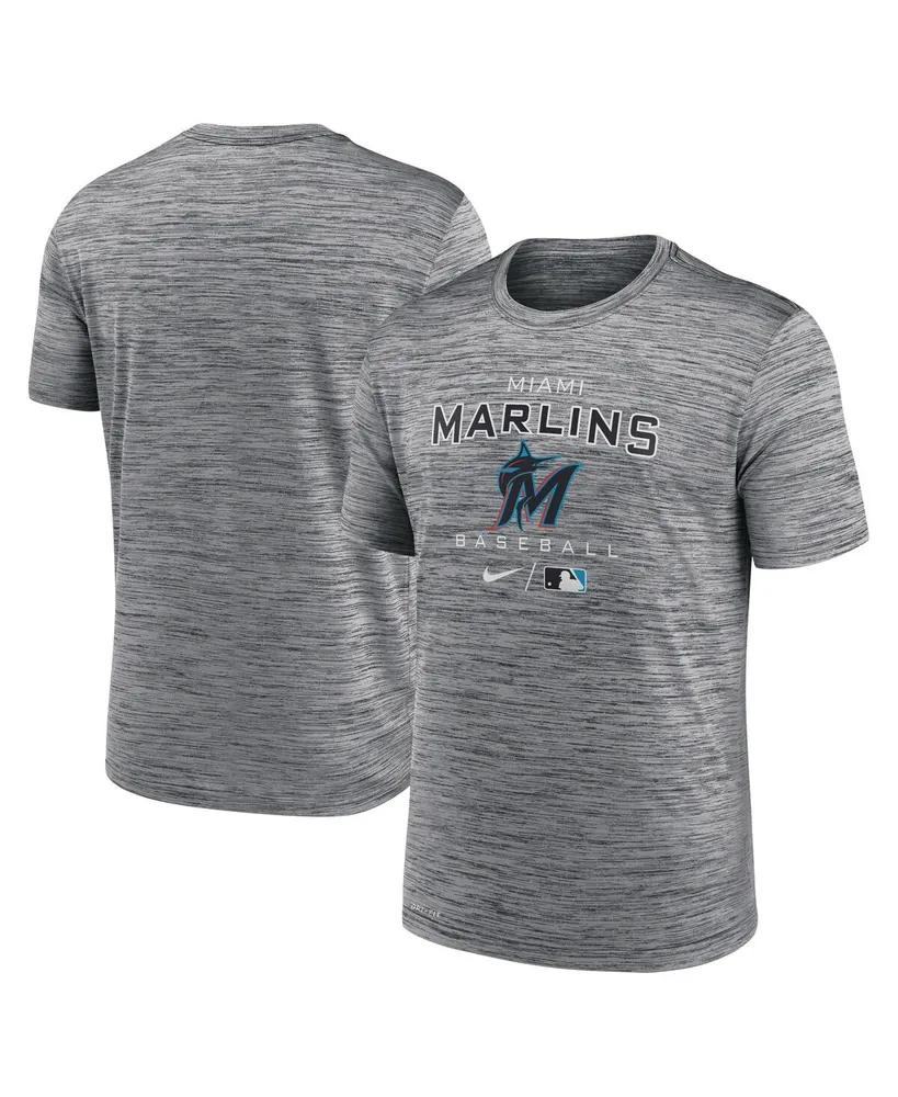 Nike Men's Red Miami Marlins City Connect Velocity Practice Performance T- shirt - ShopStyle