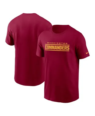 Men's Nike Burgundy Washington Commanders Wordmark T-shirt