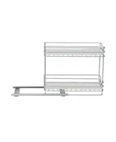 2-Tier Spice Rack Organizer, 6" - Silver