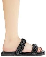 BCBGeneration Women's Taneka Woven Chain Flat Sandal