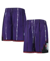 Big Boys Mitchell & Ness Purple Toronto Raptors 1998 Hardwood Classics 75th Anniversary Swingman Shorts