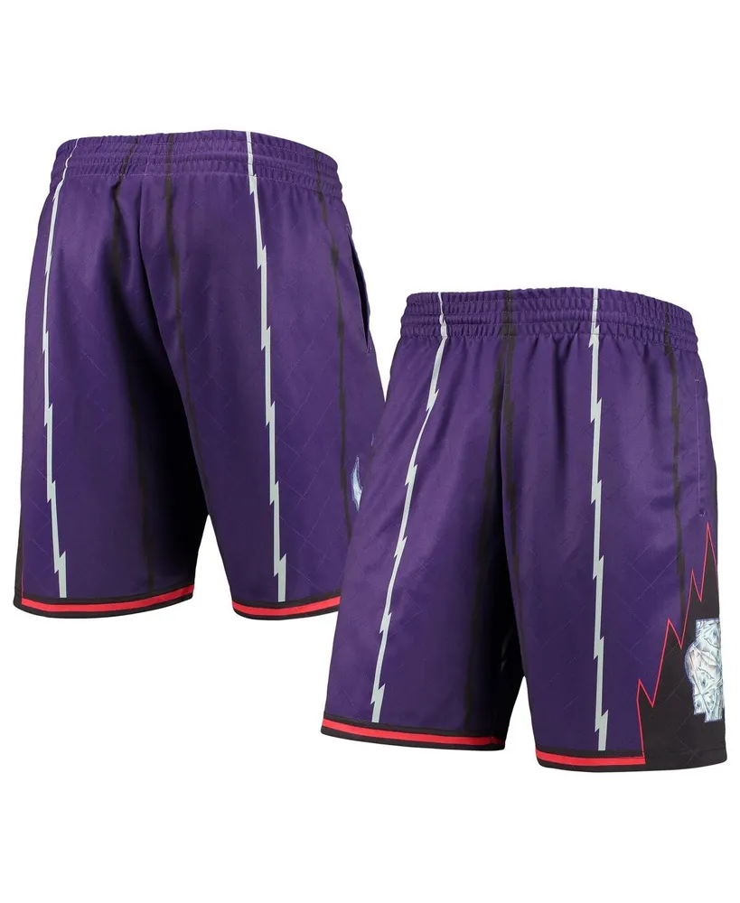 Men's Mitchell & Ness Purple Toronto Raptors 1998 Hardwood Classics 75th Anniversary Swingman Shorts