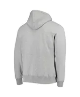 Men's '47 Heather Gray Arizona Cardinals Outrush Headline Pullover Hoodie