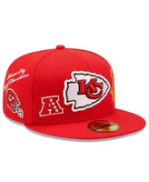 Men's New Era Red Kansas City Chiefs Team Local 59FIFTY Fitted Hat