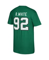 Men's Mitchell & Ness Reggie White Kelly Green Philadelphia Eagles Retired Player Logo Name and Number T-shirt