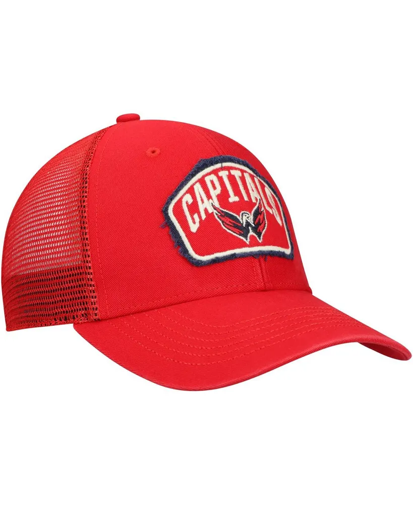 Men's '47 Red Washington Capitals Cledus Mvp Trucker Snapback Hat