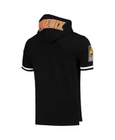 Men's Pro Standard Devin Booker Black Phoenix Suns Name & Number Short Sleeve Pullover Hoodie