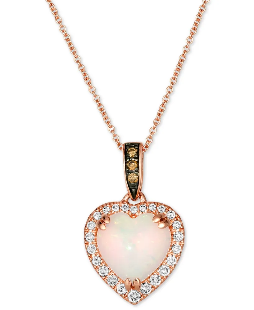 Le Vian® 5/8ctw Nude Diamonds™ and Chocolate Diamonds® 14k Honey Gold™ Pendant  Necklace | REEDS Jewelers