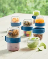 Lock n Lock Easy Essentials Twist Two Way Food Storage Container Set, 12-Piece, Clear