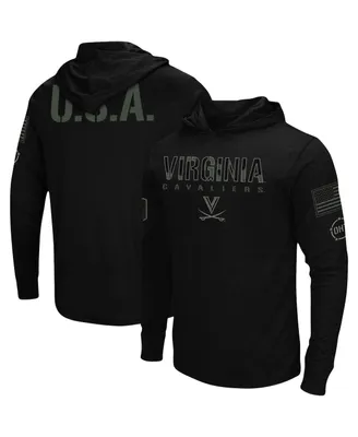 Men's Black Virginia Cavaliers Oht Military-Inspired Appreciation Hoodie Long Sleeve T-shirt