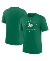 Men's Kelly Green Oakland Athletics Authentic Collection Tri-Blend Performance T-shirt