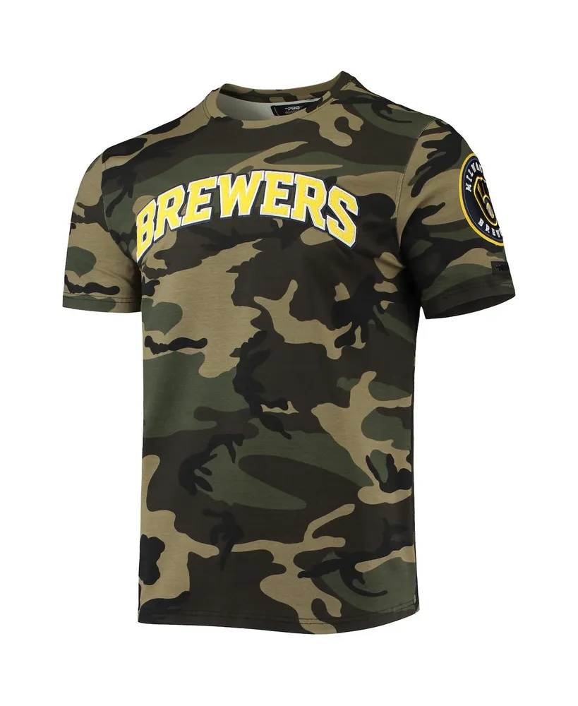 Men's Camo Milwaukee Brewers Team T-shirt
