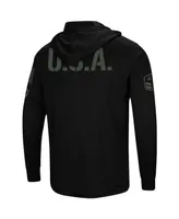 Men's Black Utah Utes Oht Military-Inspired Appreciation Hoodie Long Sleeve T-shirt