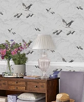 Laura Ashley Animalia Wallpaper - Silver