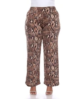 Plus Printed Palazzo Pants