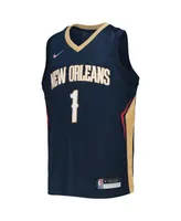 Big Boys Nike Zion Williamson Navy New Orleans Pelicans 2021/22 Diamond Swingman Jersey - Icon Edition