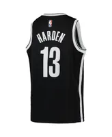 Big Boys Nike James Harden Black Brooklyn Nets 2021/22 Diamond Swingman Jersey - Icon Edition