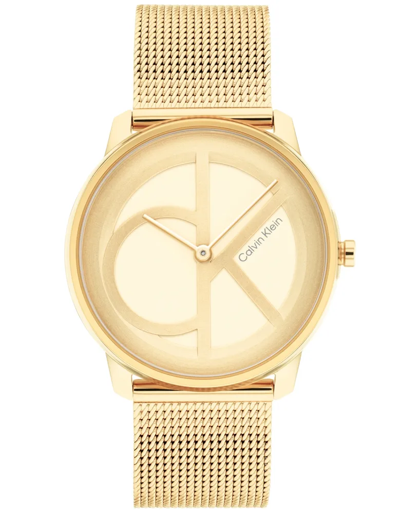 Calvin Klein Gold-Tone Mesh Bracelet Watch 35mm