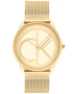 Calvin Klein Gold-Tone Mesh Bracelet Watch 35mm