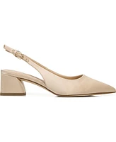 Franco Sarto Women's Racer Pointed Toe Block Heel Slingback Pumps