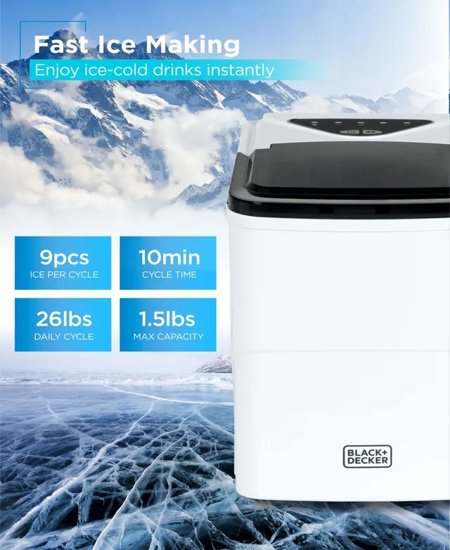 44 lbs Portable Countertop Ice Maker Machine with Scoop