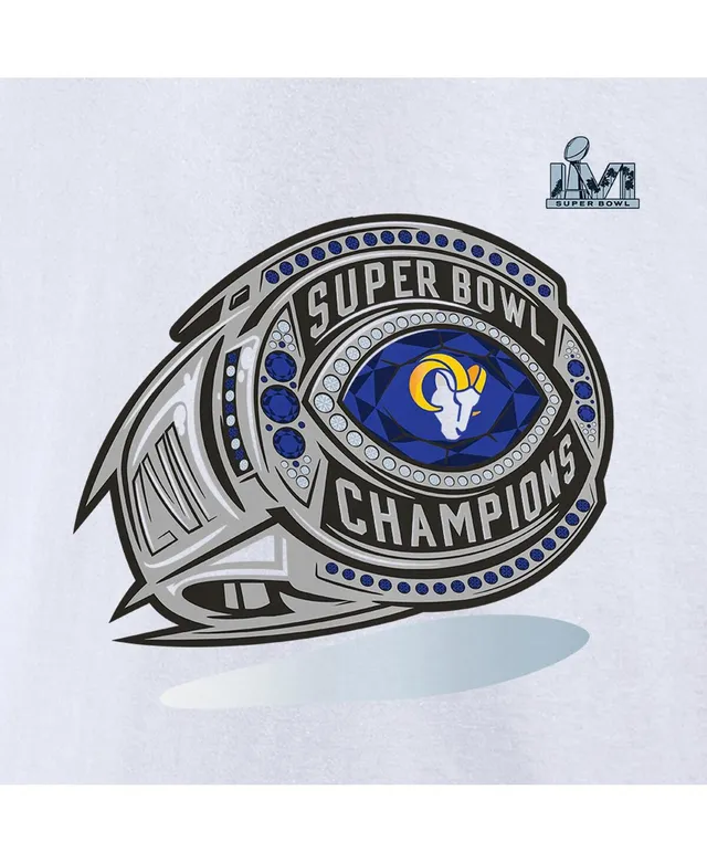 Men's Fanatics Branded Blue Los Angeles Rams Super Bowl LVI Champions V-Dye T-Shirt