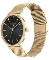 Calvin Klein Gold-Tone Mesh Bracelet Watch 42mm