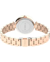 Timex Women's City Rose Gold-Tone Low Lead Brass Bracelet Watch 32mm