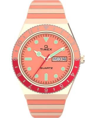 Timex Women's Q Two-Tone Stainless Steel Expansion Band Watch 36mm