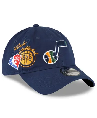 Men's New Era Navy Utah Jazz Back Half 9Twenty Adjustable Hat