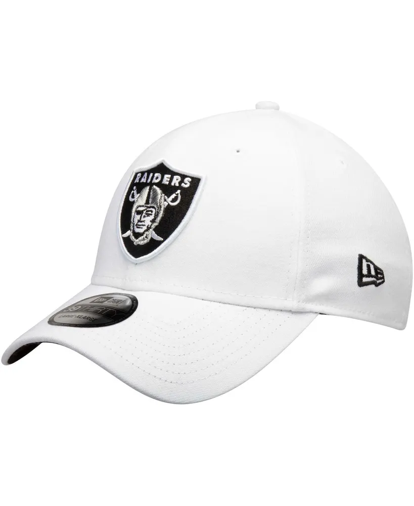 Men's New Era White Las Vegas Raiders 39THIRTY Flex Team Classic Hat