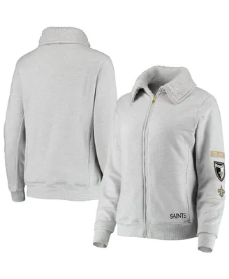 Women's Wear by Erin Andrews White New Orleans Saints Domestic Pullover Sweatshirt Size: Large