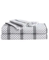 Betsey Johnson Dots Stripes Microfiber Sheet Sets