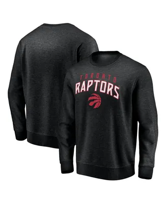 Men's Fanatics Black Toronto Raptors Game Time Arch Pullover Sweatshirt