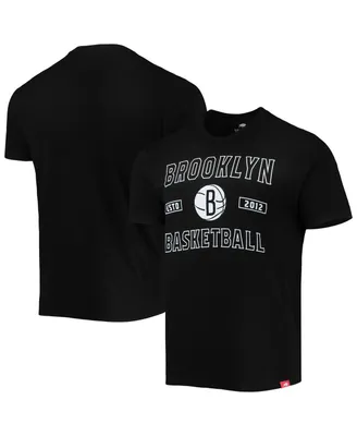 Men's Sportiqe Black Brooklyn Nets Tri-Blend T-shirt