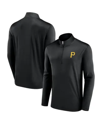 Men's Fanatics Black Pittsburgh Pirates Underdog Mindset Quarter-Zip Jacket