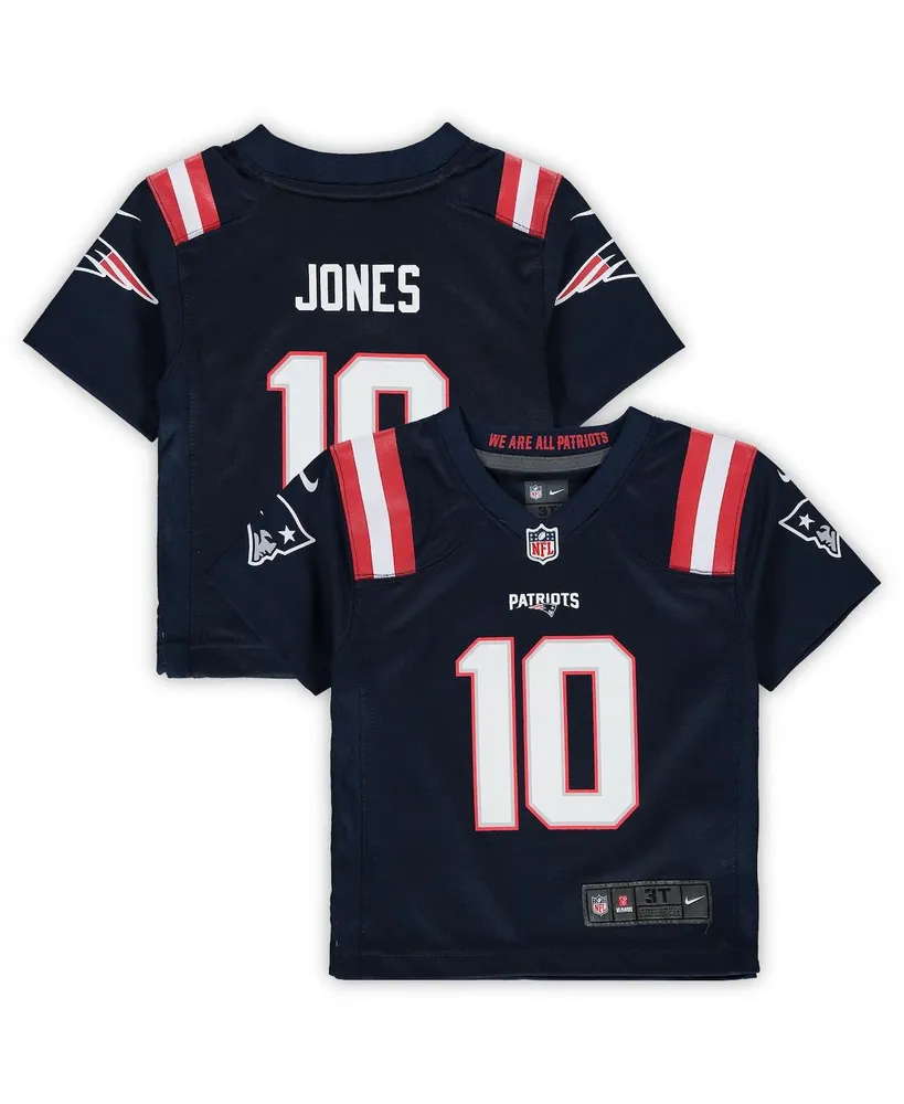 Boys and Girls Toddler Nike Mac Jones Navy New England Patriots Game Jersey