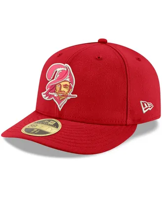 Men's New Era Red Tampa Bay Buccaneers Omaha Throwback Low Profile 59Fifty Fitted Hat