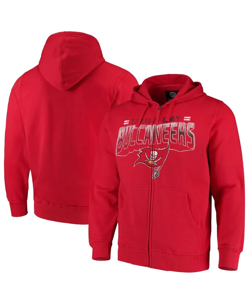 Men's G-III Sports by Carl Banks Red Tampa Bay Buccaneers Perfect Season Full-Zip Hoodie