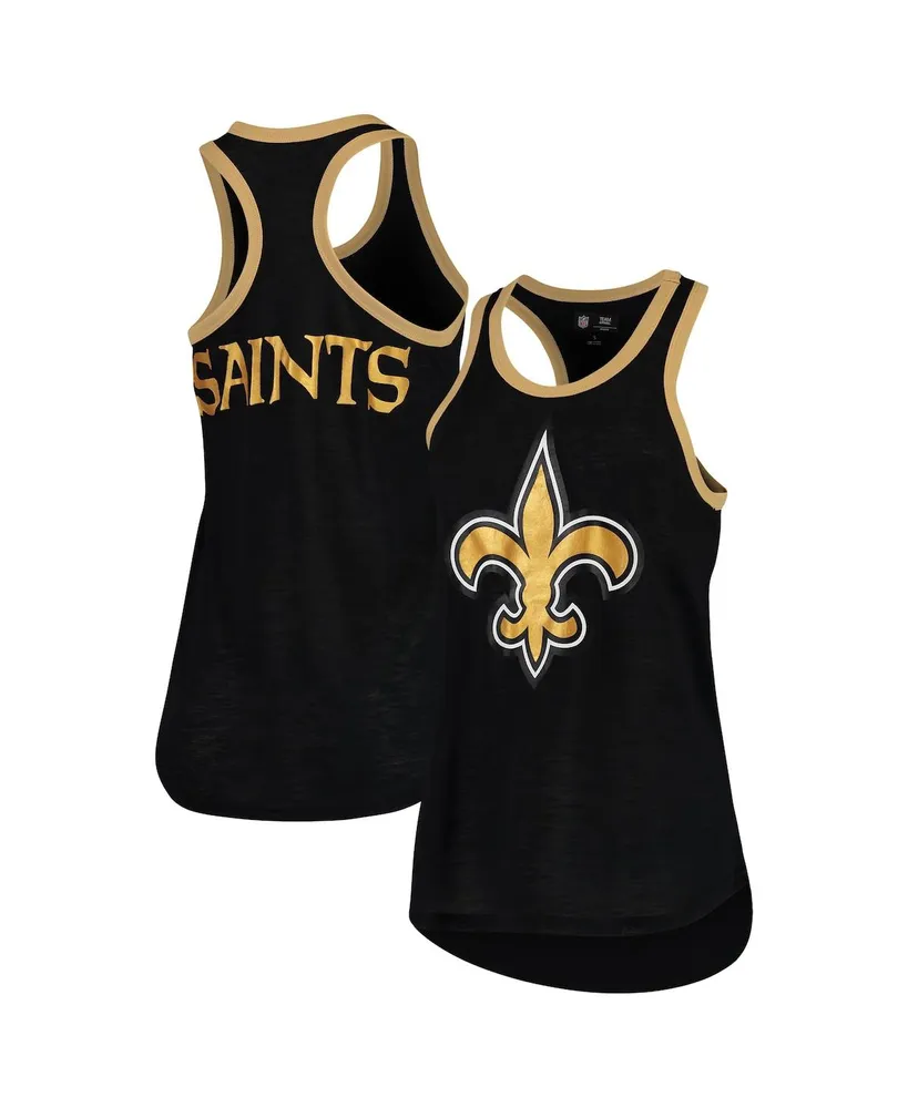 Women's G-iii 4Her by Carl Banks Black New Orleans Saints Tater Tank Top