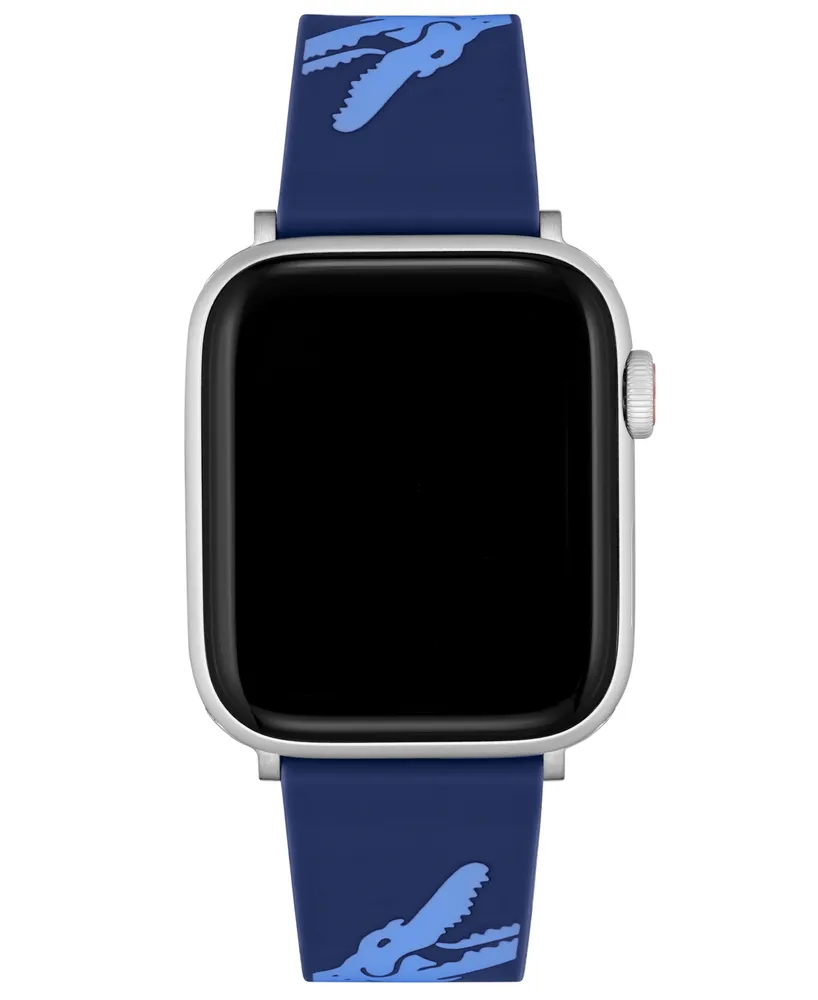Lacoste Crocodile Print Silicone Strap for Apple Watch 42mm/44mm